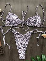 Sexy Ruffle Frilled Micro Thong Bikini 2025 Women Swimwear Female Swimsuit Two-pieces Bikini set String Bather Bathing Suit Swim