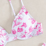 sexy print push up bikinis sets two pieces underwire swimsuit bikini swimsuit Swimwear Biquini conjunto de bikini tankini