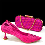 Doershow Italian Shoe and Bag Set New beautiful Women Shoes and Bag Set In GREEN Italian Shoes with Matching Bag set HSH1-1