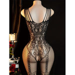Adult Crotchless Lingerie Women Erotic Crossover Breastless Underwear SetSexy Bodystocking BDSM Fishnet Bondage Set GamesToy