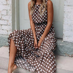 Women Dress Pullover Baggy Dot Print Vest Dress Long Dress for Women Clothing 2024 Summer Dresses Streetwear