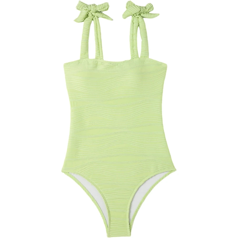 2026 One Piece Swimsuit Solid Swimwear Women Bathing Suit Female Swimming Summer Beachwear Bodysuit