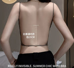 MOYISU Anti Slip Halter Bra for Small Chest, Push Up Enhancer Pads Rounded Shape, Invisible Seamless Cover No Show Lift Bralette