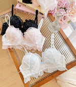 Japanese Style Lolita Princess Wind Lace Lace Lingerie Design for Girls Push-up Bra Women UnderwearPush Up Bra