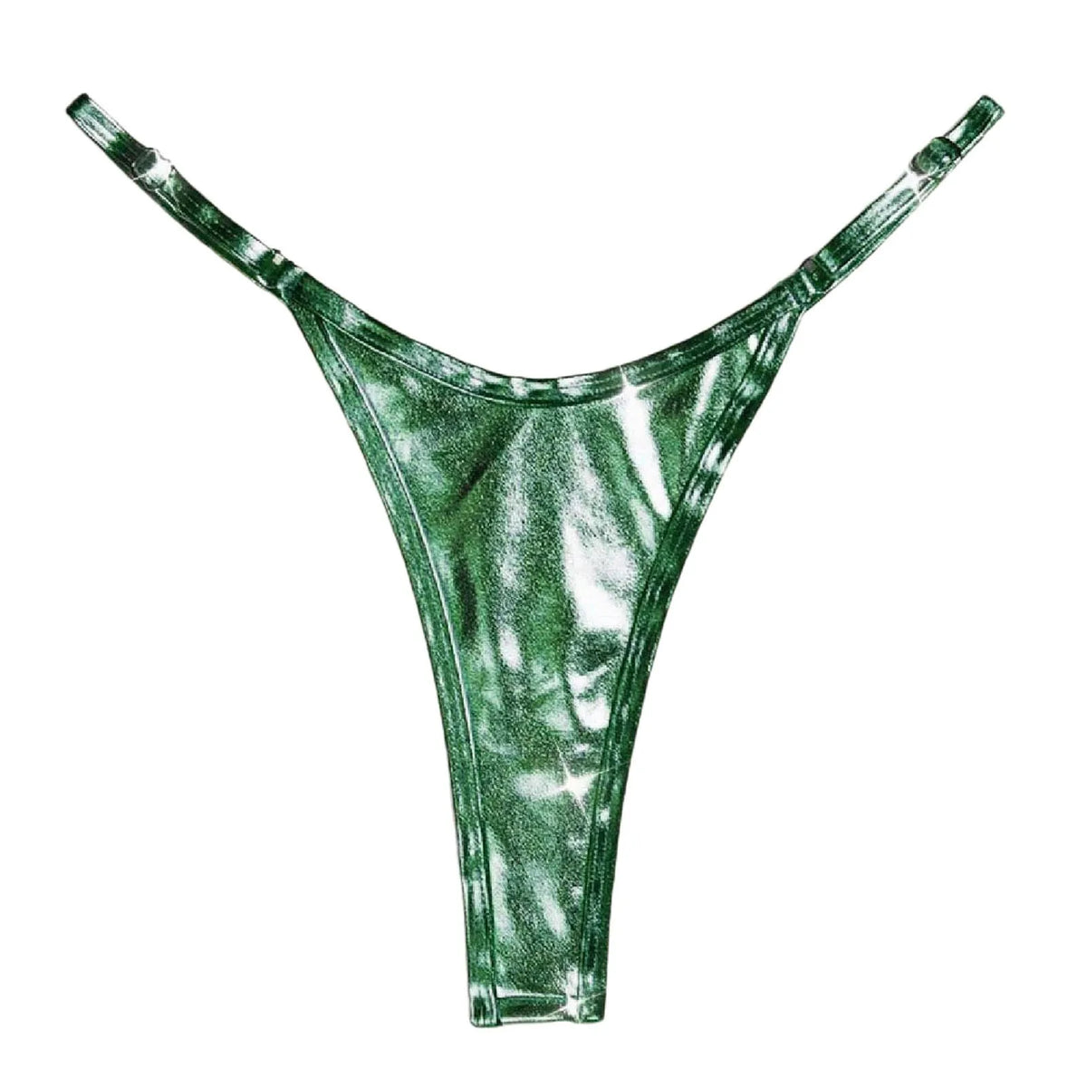 Sexy Micro Mini Bikini Bottoms High Waist Women Swimwear Thong Swimsuit Glossy Elastic Summer Brazilian Swim Trunks Beachwear