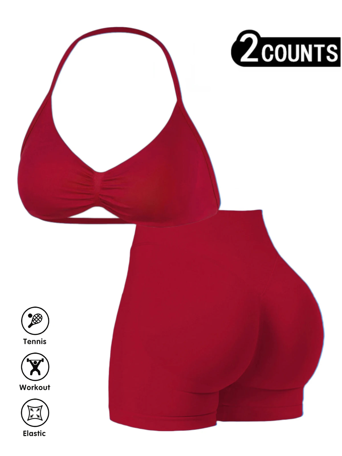Seamless Hip Hugging Fitness Shorts, Internet Famous Sports Three Part Pants, High Waisted and High Stretch Peach Hip Pants for