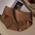 3Pcs/Set Women Soft Cotton Panties Mid Waist Briefs in Warm Tan Minimalist Intimates Breathable Stretch Underwear Size M-2XL