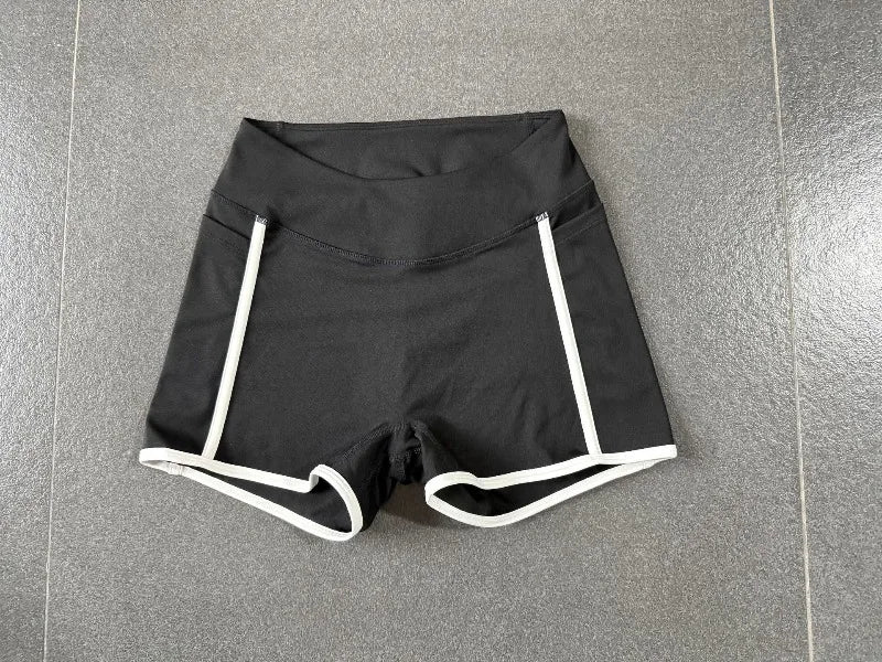 Women's High Waisted Yoga Shorts Slim Fit Hip Lifting Sports Pants Outdoor Running Fitness Gym Workout Shorts