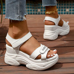 2026 Chunky Platform Sport Sandals Women Hook Loop Wedge Heel Summer Sandals Woman Comfy Non Slip Thick Sole Sandalias Mujer