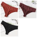 3Pcs/Set Thongs Women's G-String Sexy Female Seamless Underwear Breathable Panties Soft Sexy Lingerie Comfort Intimate