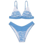 ZTVitality Print Patchwork Women Swimsuit Sexy Bikini 2022 New Arrival Straps Padded Bra Summer Beach Swimwear Brazilian Biquini