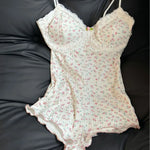 Onesie Pajamas for Women Cute Pj Woman Coquette Pajamas Set Floral Pajama Set Coquette Aesthetics