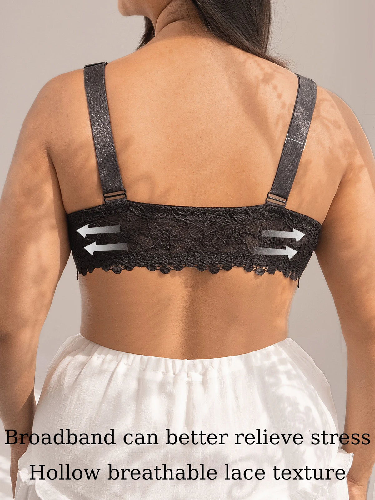 Wide Strap Lace Women Bra Front Closure Underwire Push Up Brassiere Plus Size C D E Cup Breathable Back Lingerie