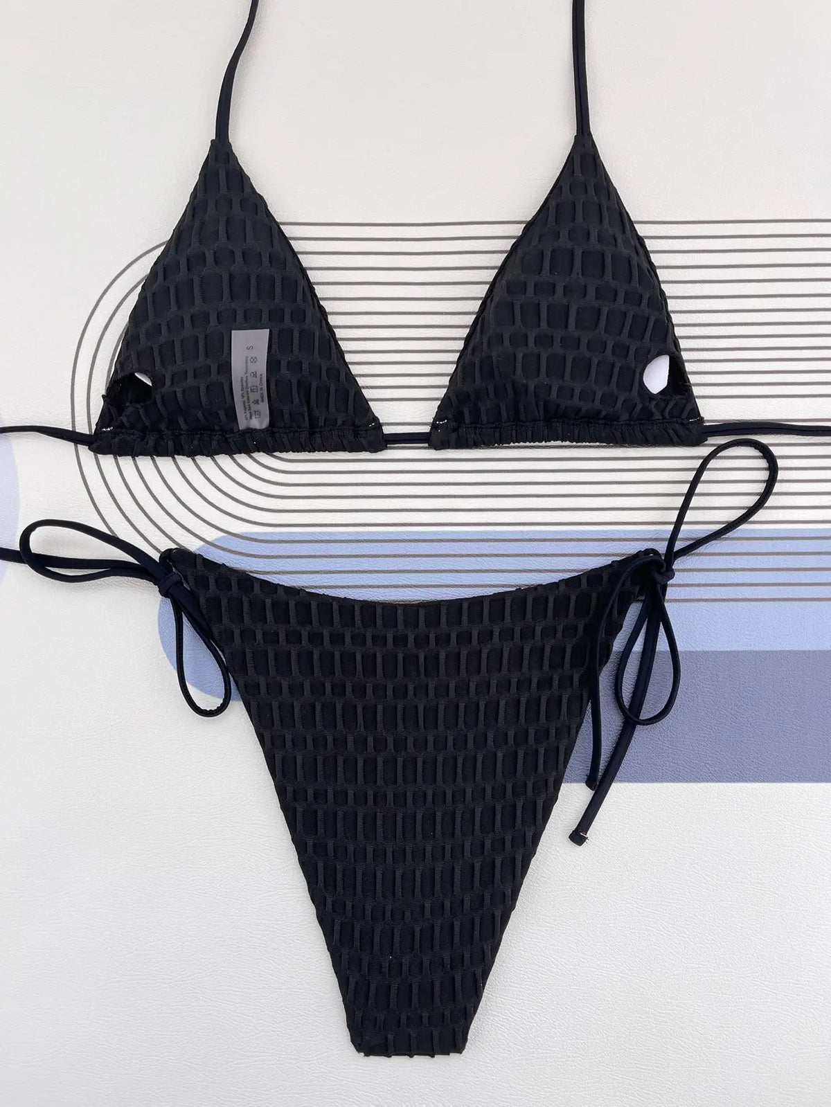 Sexy Extrem Bikini 2026 Women Hot Pink Cut Out Ribbed Push Up Thong Swimsuit Brazilian Bathing Suit Tie Side G String Swimwear