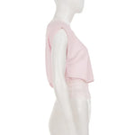 Summer T-shirt lace off-shoulder short-sleeved T-shirt waist fashion versatile top