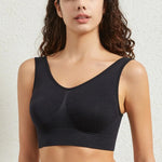 Women Wide Strap Seamless Tank Bra Without Pads Plus Size Knit Sports Bralette Wireless Bra Vest Crop Top Sexy Lingerie S-5XL