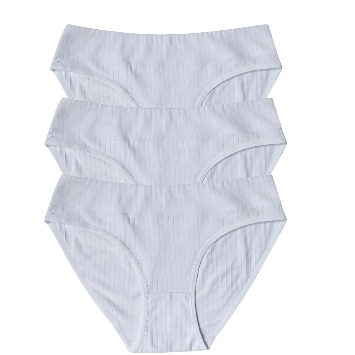 3Pcs/Set Cotton Panties Women Low Waist Briefs Solid Color Underwear Comfort Breathable Panty Sexy Lingerie M-XL Intimates