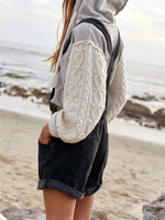 Women Denim Bib Overalls Adjustable Straps Shorts Romper with Pocket Casual Rolled Cuff Shortalls