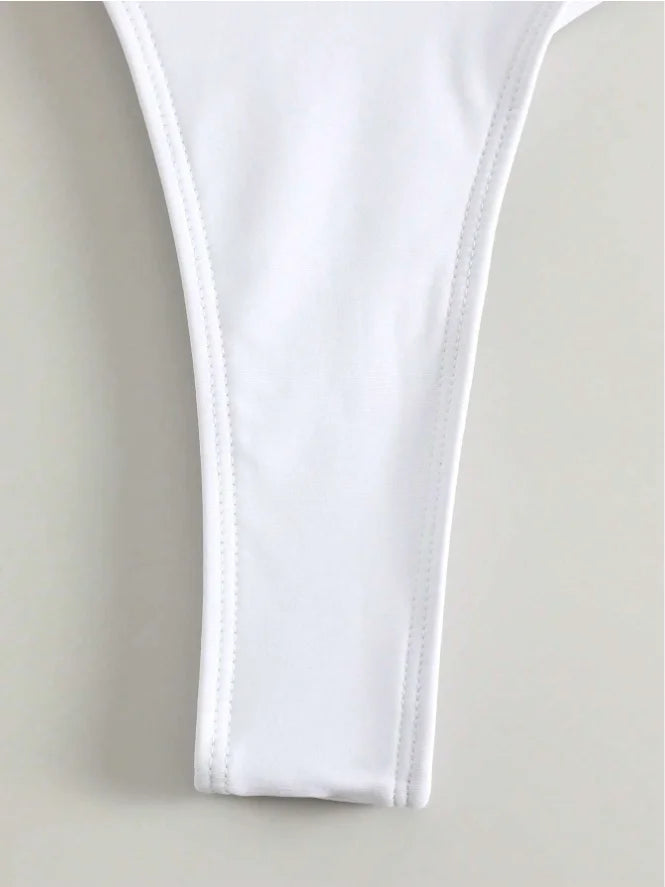 3 Pieces Triangle String Thong Bikinis 2026 Swimwear Female Sexy Brazilian Swimsuit Women Bathers Bathing Swimming Swim Suit