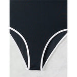S - XL Splicing Backless High Leg Cut One Piece Swimsuit Women Swimwear Female Padded Monokini Bather Bathing Suit Swim V6789