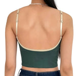 Women Bra Tank Crop Top Seamless Underwear Female Crop Tops U-shaped Back Sports Intimates Sexy Lingerie Padded Camisole Femme