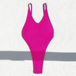 One-piece Bikini Women Sexy Monokini Sleeveless V-Neck Swimsuit Backless Design Figure-Enhancing Fit