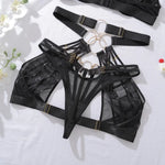 Toucheart Erotic Lingerie Complex Craftsmanship See-through Personalized Body-shaping Sexy Women Underwear Split Four-piece Set