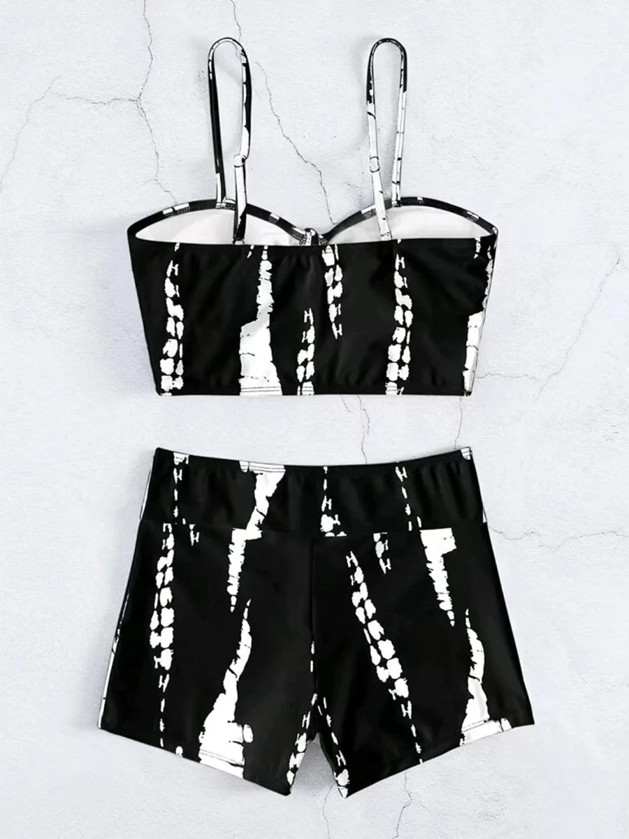 2026 Print High Waist String Two Piece Bikini Women Swimwear Female Swimsuit Bathers Bathing Swimming Suit Beachwear Summer