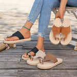 Clip Toe Slippers Square Toe Sandals Flip Flops Casual Shoes Summer New 2026 Fashion Beach