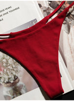 Low Waist Cotton Thong Women Panties Sexy Briefs T-back Bikini Underwear Seamless G String Sports Female Lingerie Size S-XXL