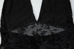 FDYOUI Woman Clothes Elegant Bandage Mesh Corset Tops 2026 Female Halter V-neck Lace-up Tank Top Black T-shirt Y2K Streetwear