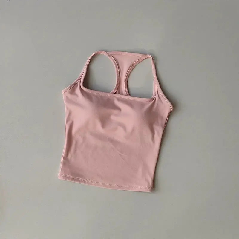 Women's Pilates Tank Top Push-Up Sports Bra Hollow Breathable Fitness Bras Gym Yoga Vest Sexy Running Tops Sportswear