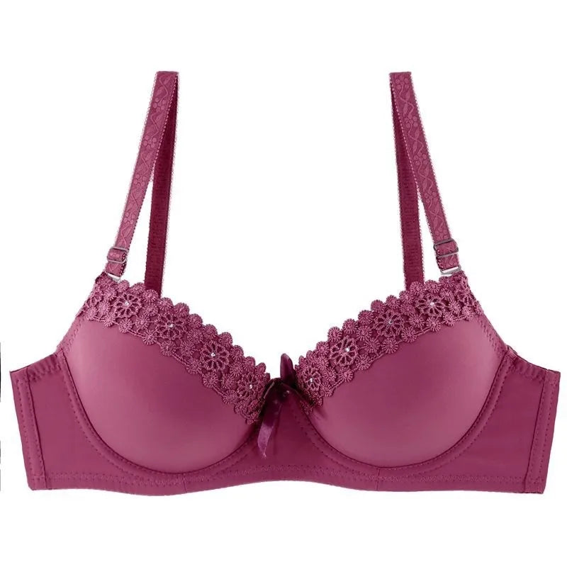 Beauwear Thick Mold Cup Shaped Padded Bra Double Push Up Underwear Full Support Sexy Teens Girls Bra Top Plus 36-42 B Cup