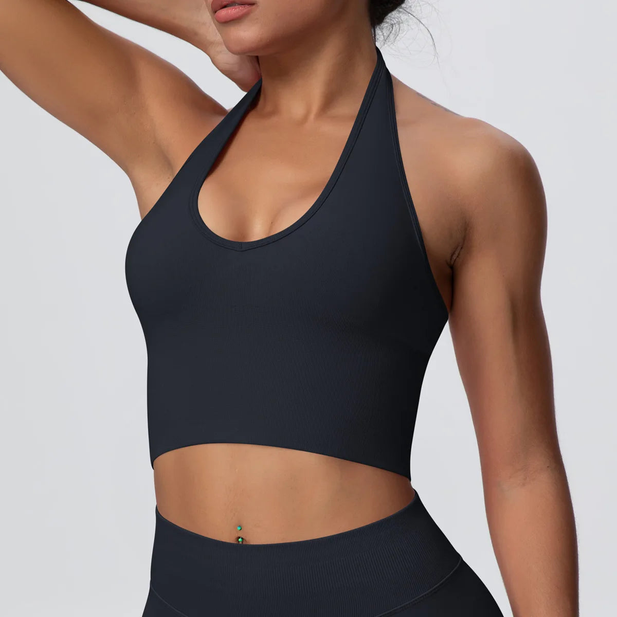 Gym Tops Women Halter Top Gym Vest Woman Sexy Backless Push Up Sport Bras Running Vest Workout Tops Activewear Yoga Fitness Vest