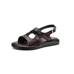 Spring and Summer New Model Fashion Low Heel Women's Shoes Fish Mouth Open-toe Buckle Casual Student Women's Sandals High 2.5cm