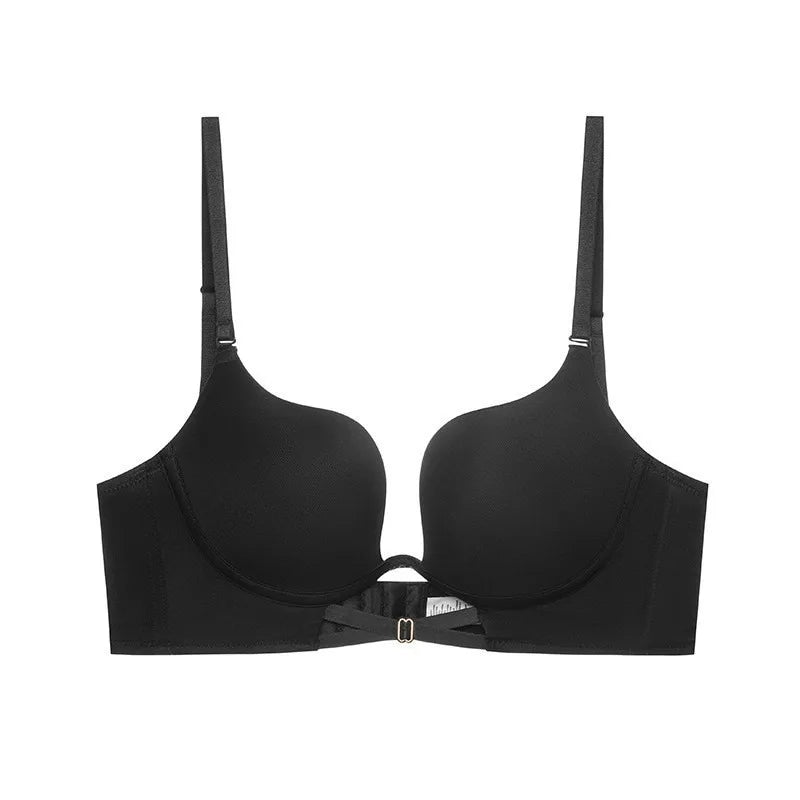 Push-Up Bras For Women Non-wire Fixed Cup Bra Sexy Deep U Lingerie Soft 3/4 Cup Brassiere Top Women's Underwear S-XL