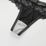 Women's Sexy Embroidered Lace Underwear Set with Steel Ring Padded Strapless Bra Set Adjustable Straps Push-Up Support B6116