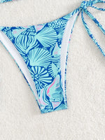 Sexy String Bikini 2024 Two Pieces Print Swimsuit Female Swimwear Women Thong Bikinis Set Bather Beachwear Bathing Suit Pool