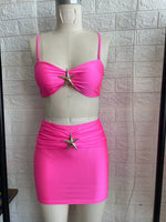2026 New 3 Pieces Bandeau Bikini Swimsuit with Skirt Women Swimwear Female Sexy Thong Bikinis Beach Wear Swim Bathing Suit Pool
