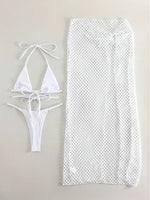 3 Pieces Triangle String Thong Bikinis 2026 Swimwear Female Sexy Brazilian Swimsuit Women Bathers Bathing Swimming Swim Suit