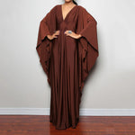 Greek Goddess Long Dress Batwing Sleeve Tunic Beach Cover Up Cover-ups Beach Dress Beach Wear Beachwear Kaftan Maxi Dress V4427