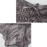 Women Lace Sexy Lingerie Set Push Up Bra Low-Rise Panties Underwear Set Sexy Wireless Bralette Comfort Breathable Brief Set