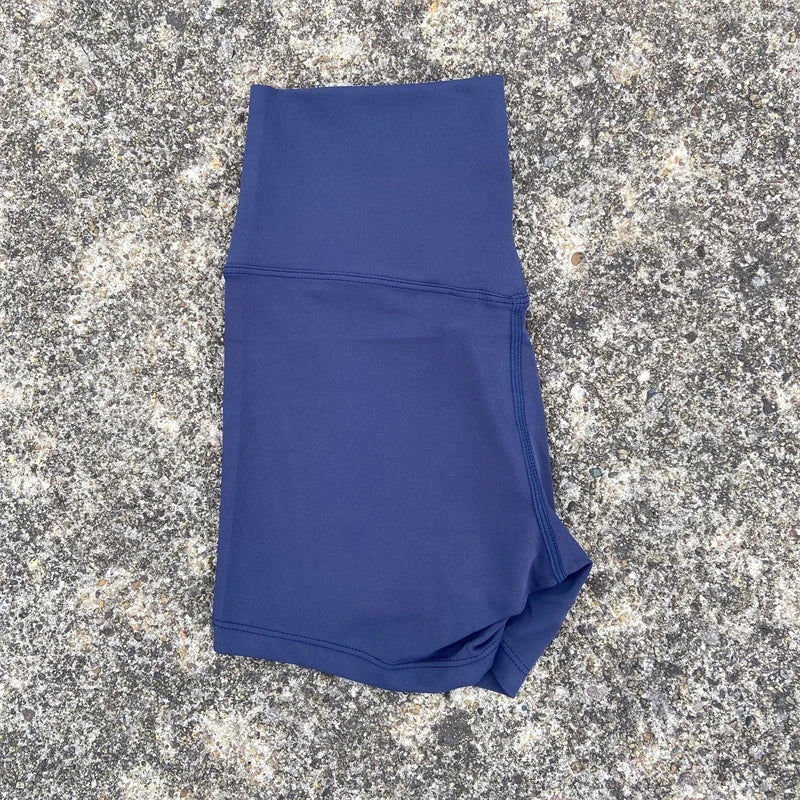 Solid Color High Waist Yoga Short Leg Women Fitness Sport ShortBike Soft Squatting Proof Comprehensive Training Jog Athletic