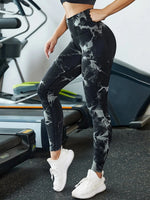 47 Color Marbling Tie-Dye Seamless Yoga Pants Sports Leggings Women Running Fitness High Waist Gym Leggings Women Workout Tights