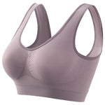 Women Wide Strap Seamless Tank Bra Without Pads Plus Size Knit Sports Bralette Wireless Bra Vest Crop Top Sexy Lingerie S-5XL