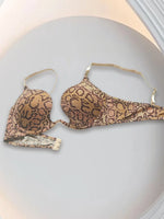New U-Shaped Push-Up Bra for Women, Sexy Deep V Anti-Sagging Bra, Seamless and Traceless, Cross-Border European and American Style, Sexy Thin Leopard Print Bra