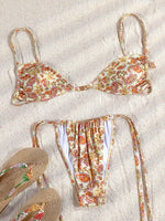 Miyouj Glitter Fabric Bikinis 2026 Sexy Bikini Set Folds Swimsuit Female Halter Bathing Suit Women Swimwear New Beachwear