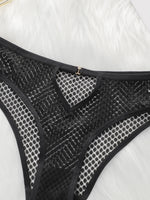 Lace women's underwear high-end sexy transparent lace low waist hollow out easy to wash and dry triangle pants Z2637