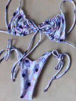 Sexy Ruffle Frilled Micro Thong Bikini 2025 Women Swimwear Female Swimsuit Two-pieces Bikini set String Bather Bathing Suit Swim
