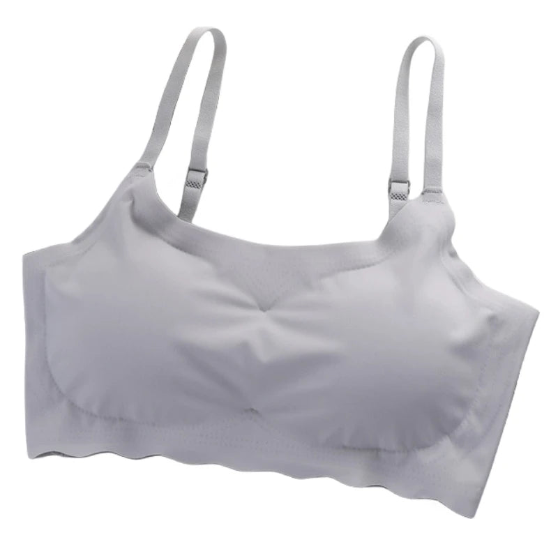 Seamless Bra Push Up Bras For Women Ice Silk Underwear Sports Fitness Bra Sexy Lingerie No Steel Ring Soft Support Bra